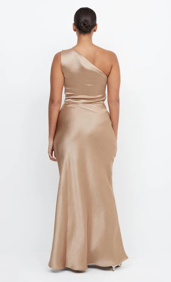 Woman Bec Bridge Maxi Dresses THE DREAMER ASYM DRESS Golden Woman Bec Bridge Maxi Dresses THE DREAMER ASYM DRESS Golden
