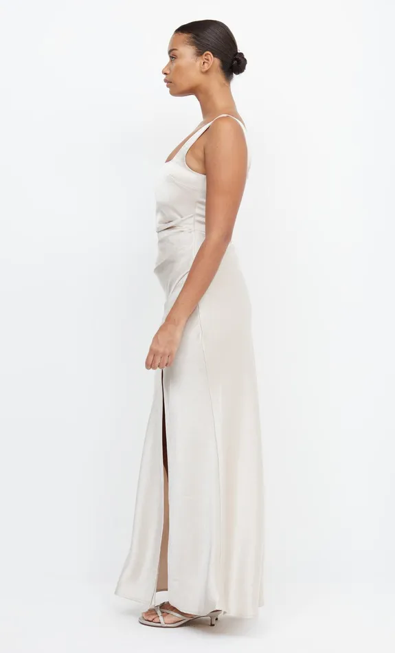 Woman Bec Bridge Maxi Dresses THE DREAMER SQUARE NECK DRESS Sand Woman Bec Bridge Maxi Dresses THE DREAMER SQUARE NECK DRESS Sand