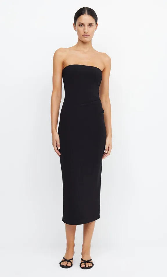 Woman Bec Bridge Midi Dresses BE MINE STRAPLESS MIDI DRESS Black Woman Bec Bridge Midi Dresses BE MINE STRAPLESS MIDI DRESS Black