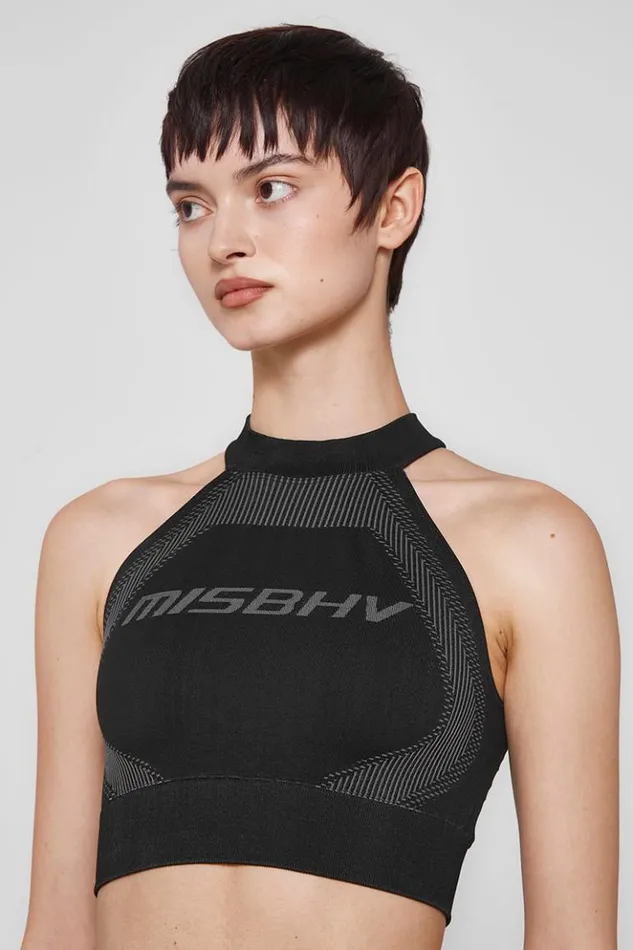 Women Bras MISBHV Sport Halter Bra Muted Black