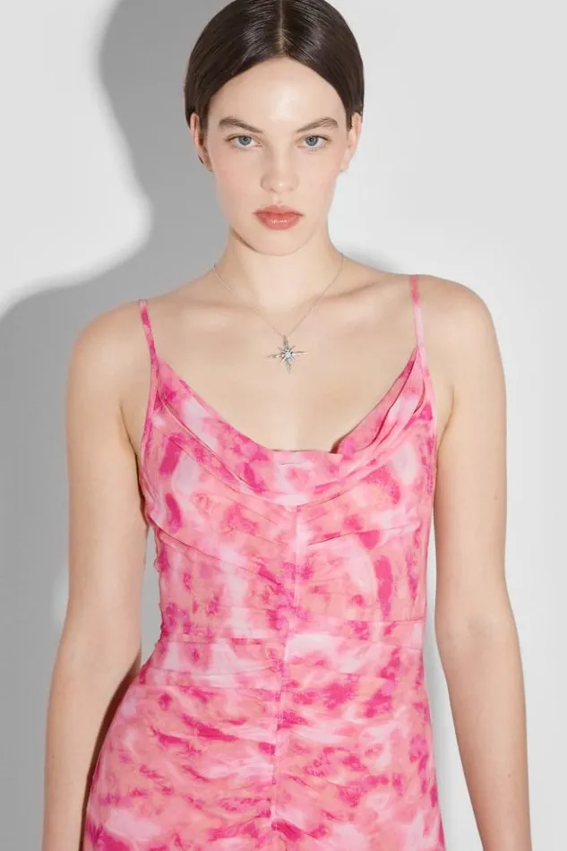 Women Dresses MISBHV Recycled Viscose Chiffon Mini Dress Pink