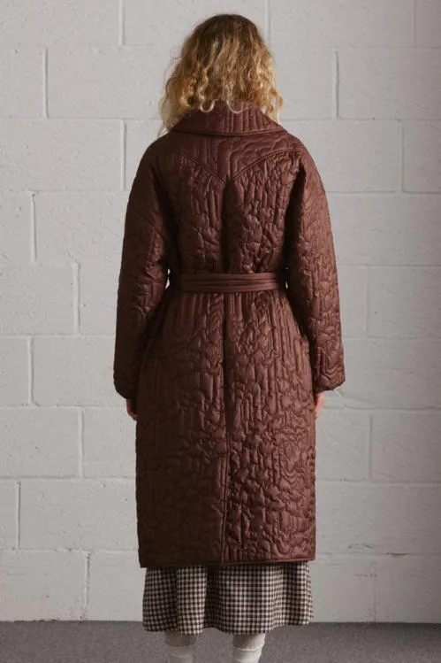 Women Jackets and Coats Damson Madder Gilda Coat Chocolate