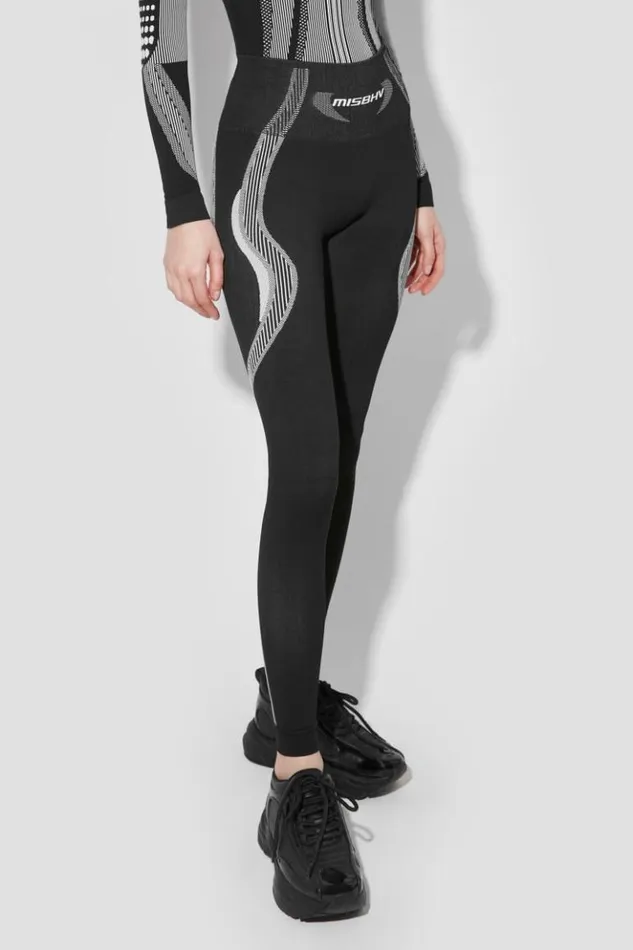 Women Leggings MISBHV Sport Active Classic Leggings Blackwhite