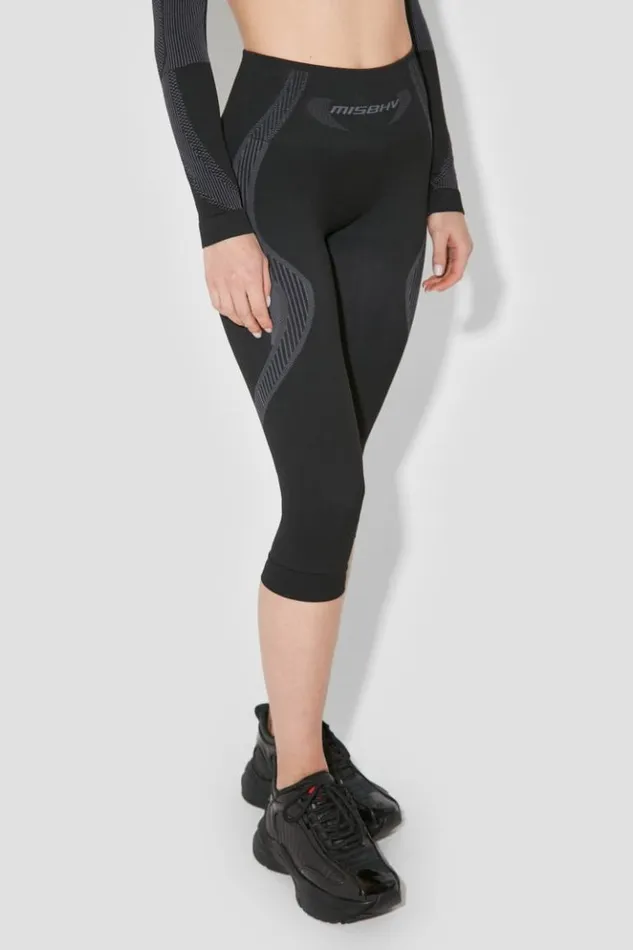 Women Leggings MISBHV Sport Capri Leggings Muted Black