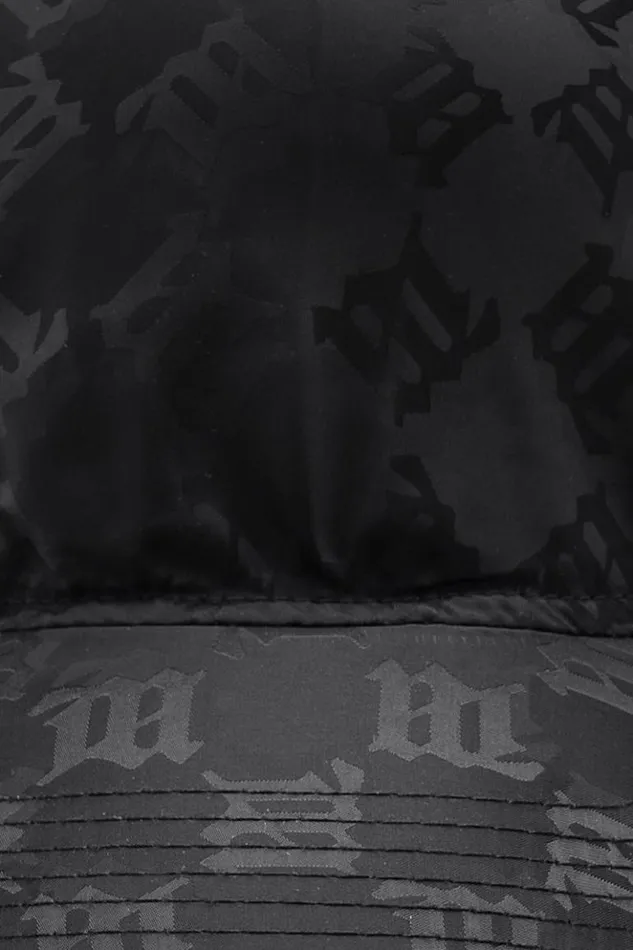 WomenMen Hats MISBHV Nylon Monogram Scarf Cap Black
