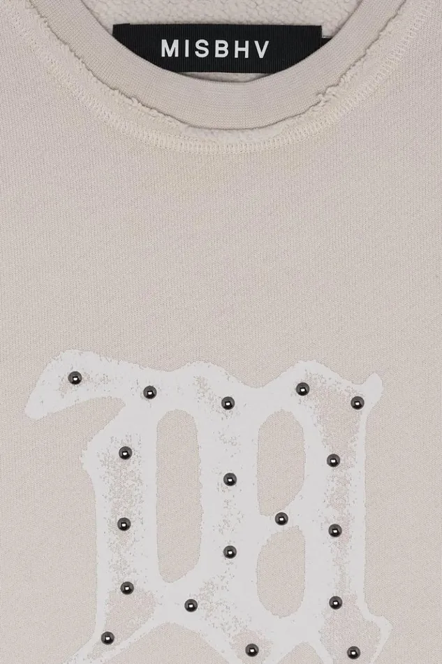 WomenMen Hoodies and Sweats MISBHV Signature Crewneck Beige