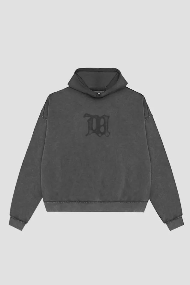 WomenMen Hoodies and Sweats MISBHV Signature Hoodie Washed Black