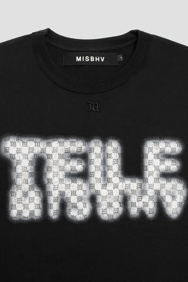 WomenMen TShirts MISBHV Teile TShirt Black