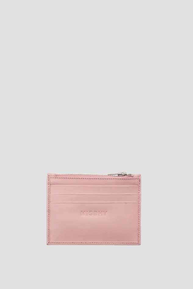 WomenMen Wallets MISBHV Jacquard Monogram Card Holder Bubblegum