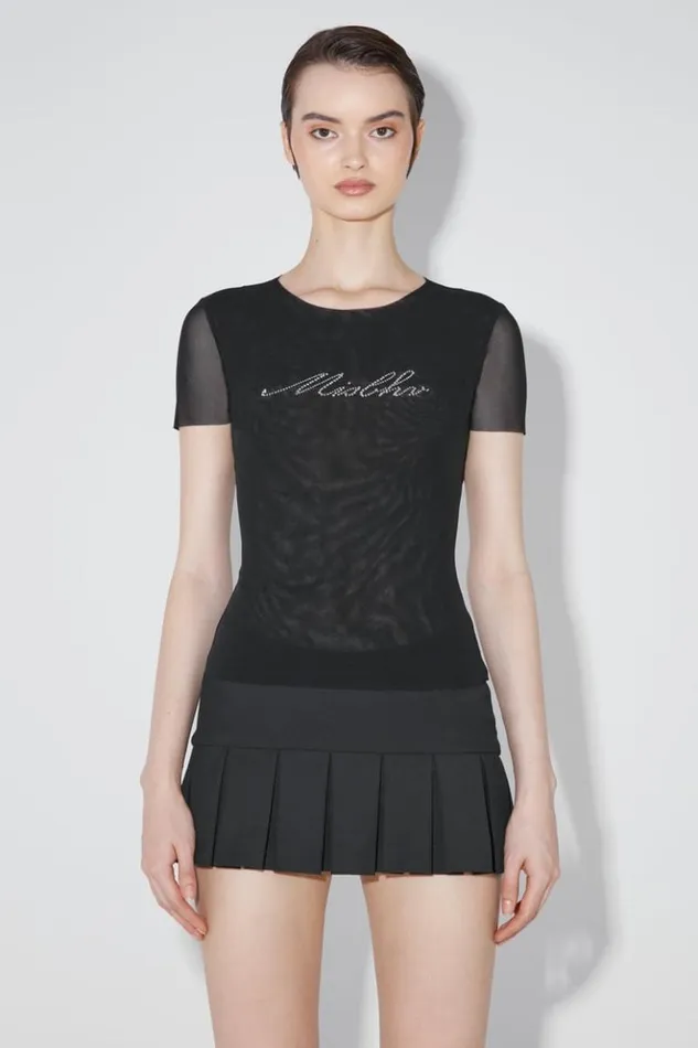 Women TShirts MISBHV Crystal Baby TShirt Black