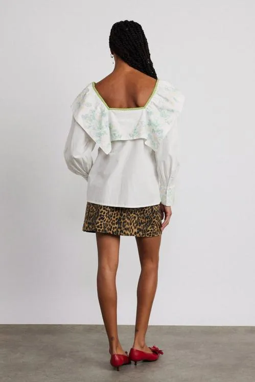 Women Tops Damson Madder Mala Blouse 8211 Floral Embroidery