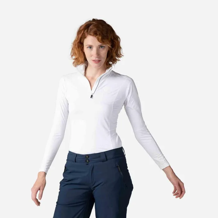 Women Women039s Classique HalfZip Baselayer Top White100 Rossignol Baselayers Women Women039s Classique HalfZip Baselayer Top White100 Rossignol Baselayers