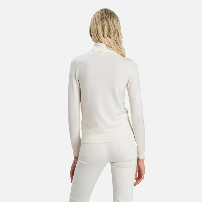 Women Women039s Classique Roll Neck Sweater White100 Rossignol Sweatshirts and Pullovers