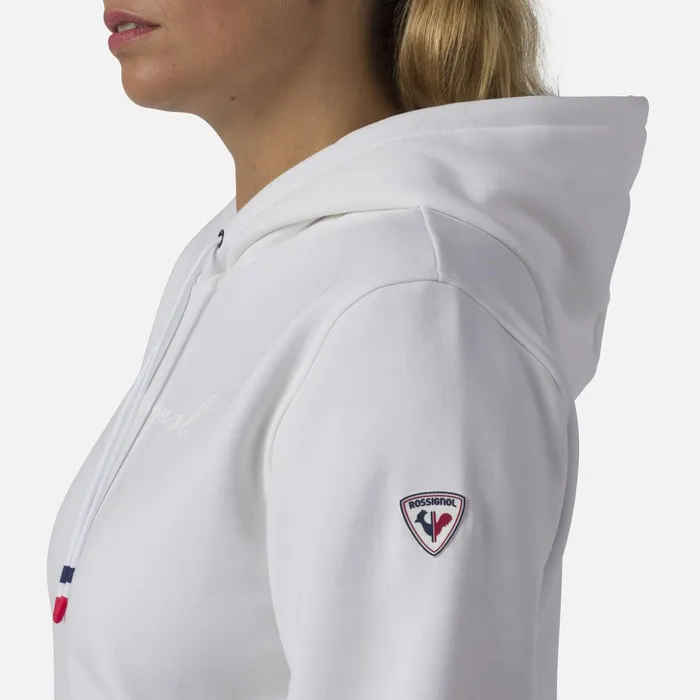 Women Women039s Hooded Logo Fleece Sweatshirt White100 Rossignol Sweatshirts and Pullovers