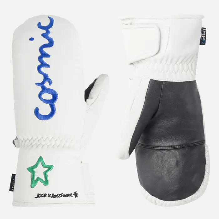 Women Women039s JCC Sublime Leather IMP039R Mittens White100 Rossignol Gloves